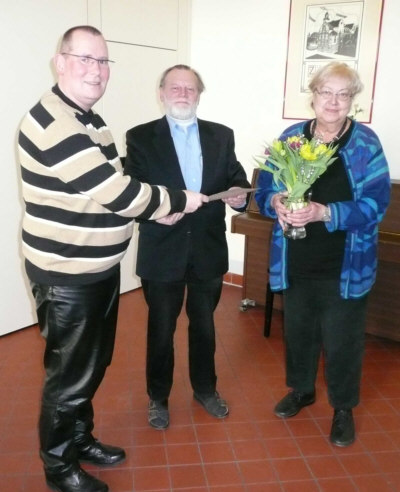 Dirk Wehrs, Dr. Volkhard Riedel und Monika Ostermann